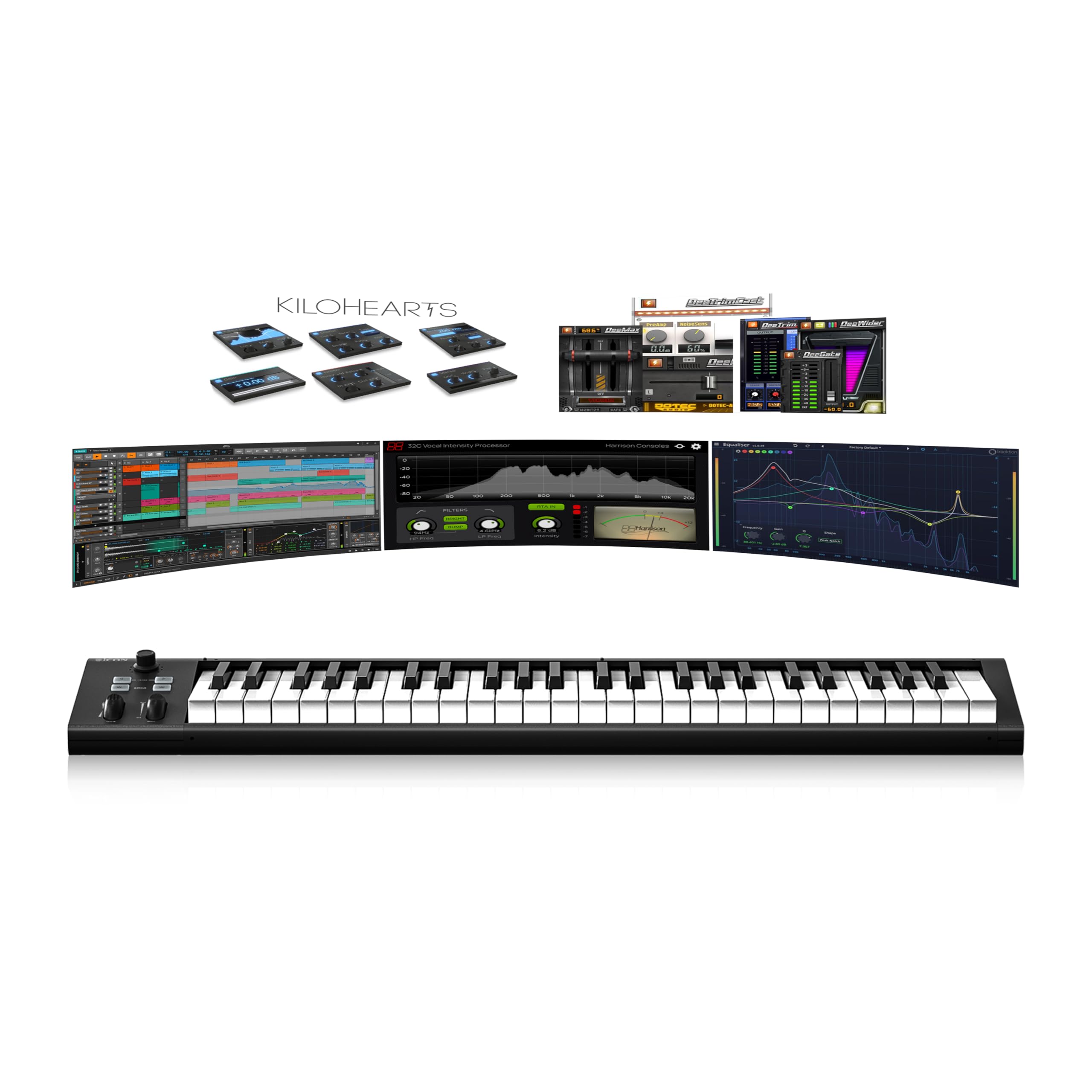 iCON - Artist 37 USB MIDI tastiera controller con 37 tasti sensibili alla velocità per studio e uso live