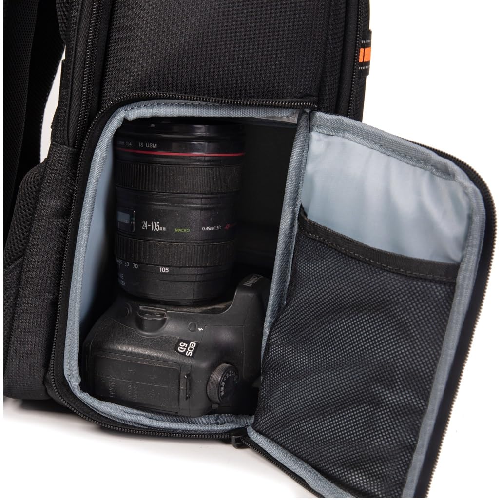 Duży rozmiar plecak na aparat 23 l, torba na aparat, kompatybilna z aparatem DSLR, laptopem 15,6 cala, statywem