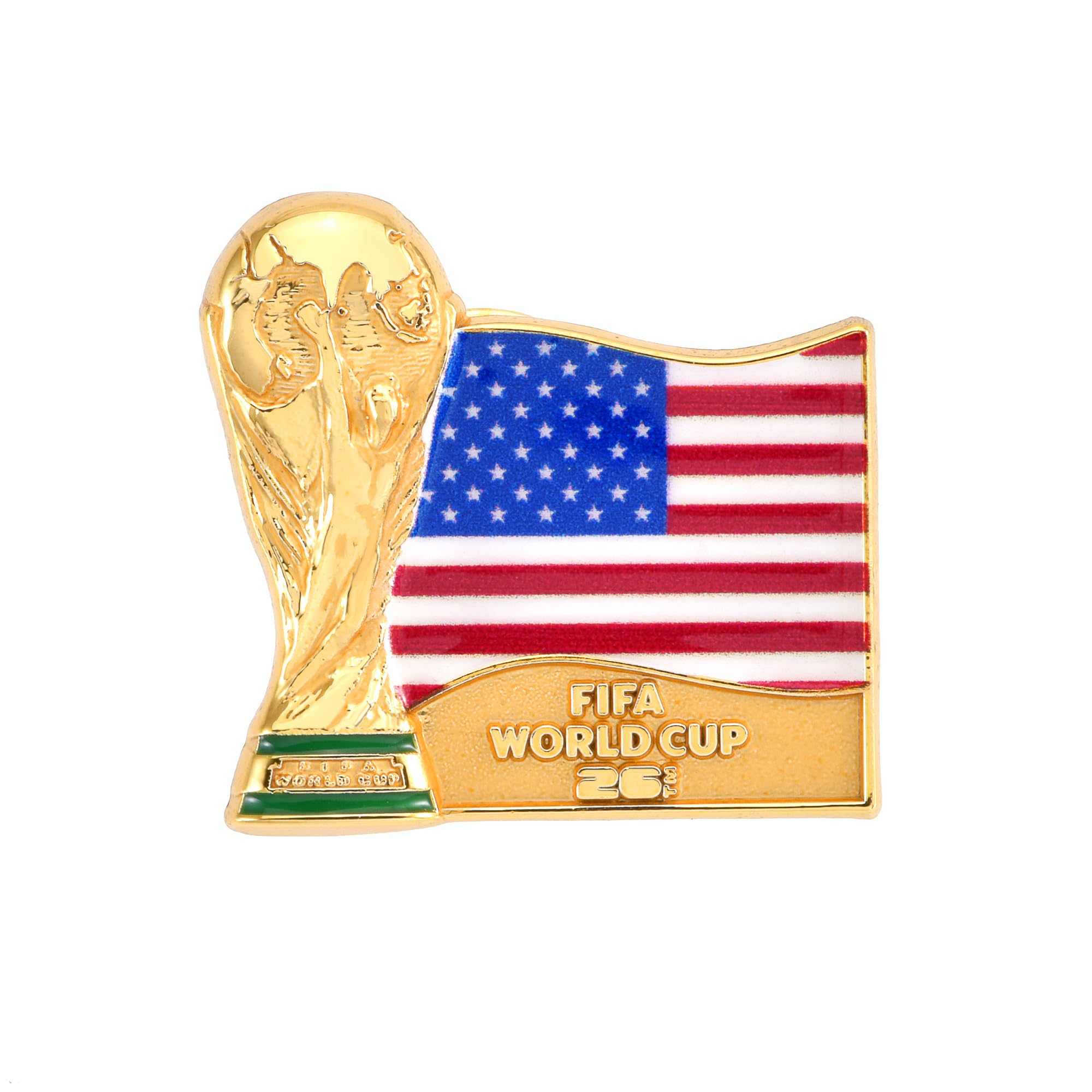 Amazon.co.jp: FIFAワールドカップ2026年公式アメリカ国旗&トロフィー
