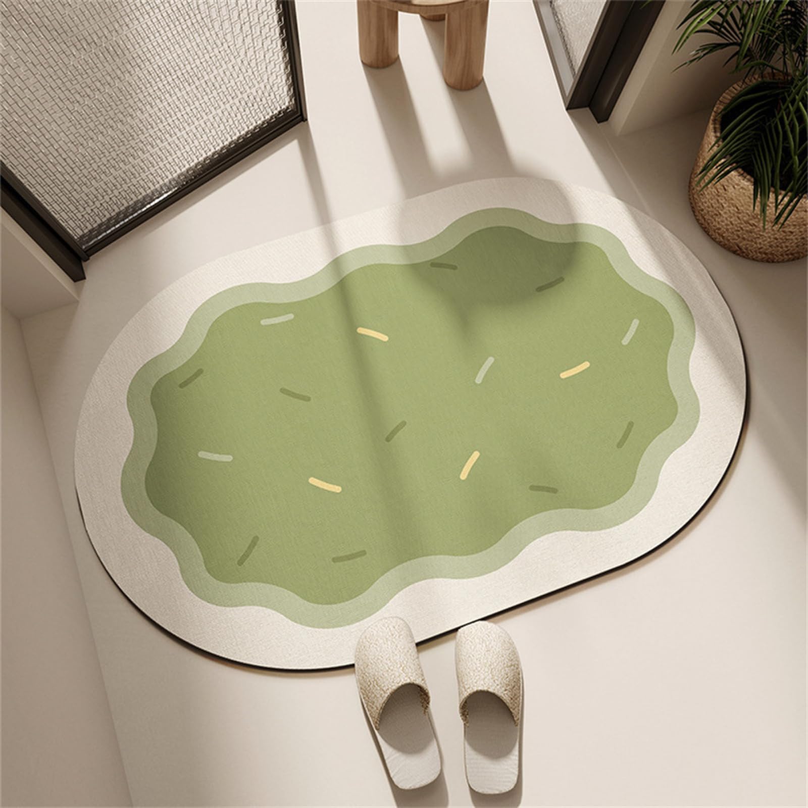 Alfombras baño lavable para proteger el suelo de la cocina y ducha con pisada segura
