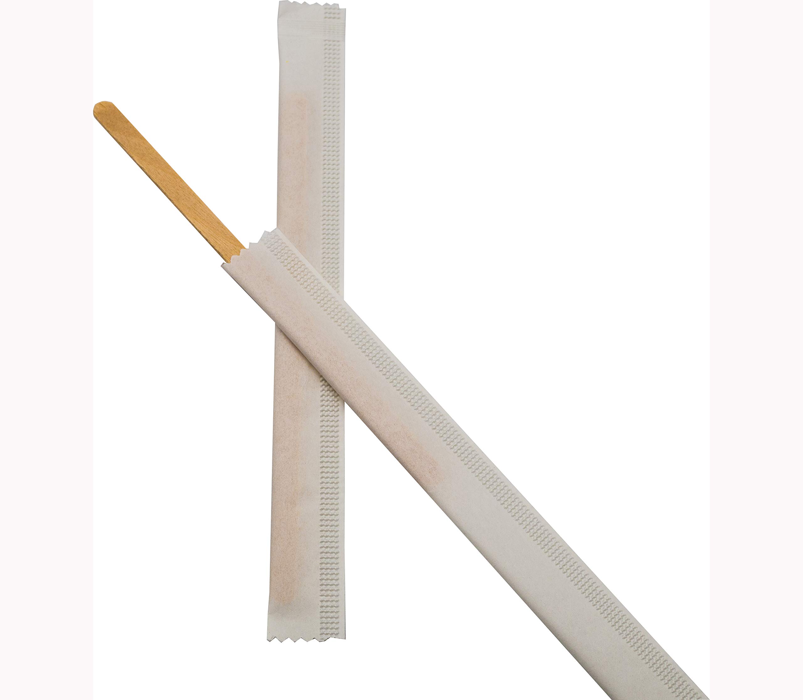 1000 palettine per caffè in legno usa e getta. Confezionato singolarmente. 14 cm di lunghezza. Ideale per caffè, cocktail, bevande rinfrescanti