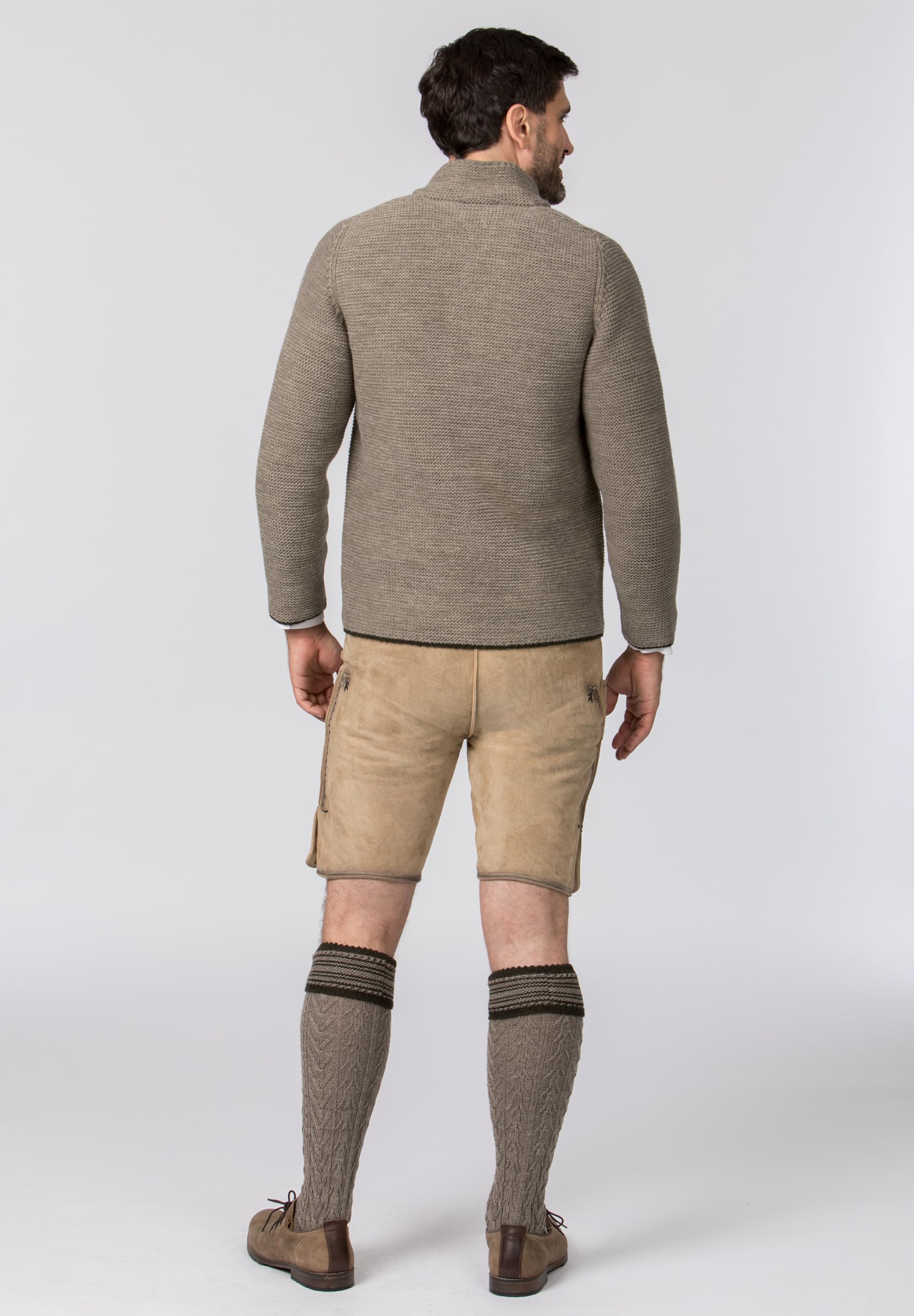Stockerpoint Strickjacke Nicolo I Größe 46-60 I Herren Trachtenjacke im klassischen Design mit Stehkragen & Trachtenknöpfen I Bequem & warm I Perfekt für Trachten & Festlichkeiten