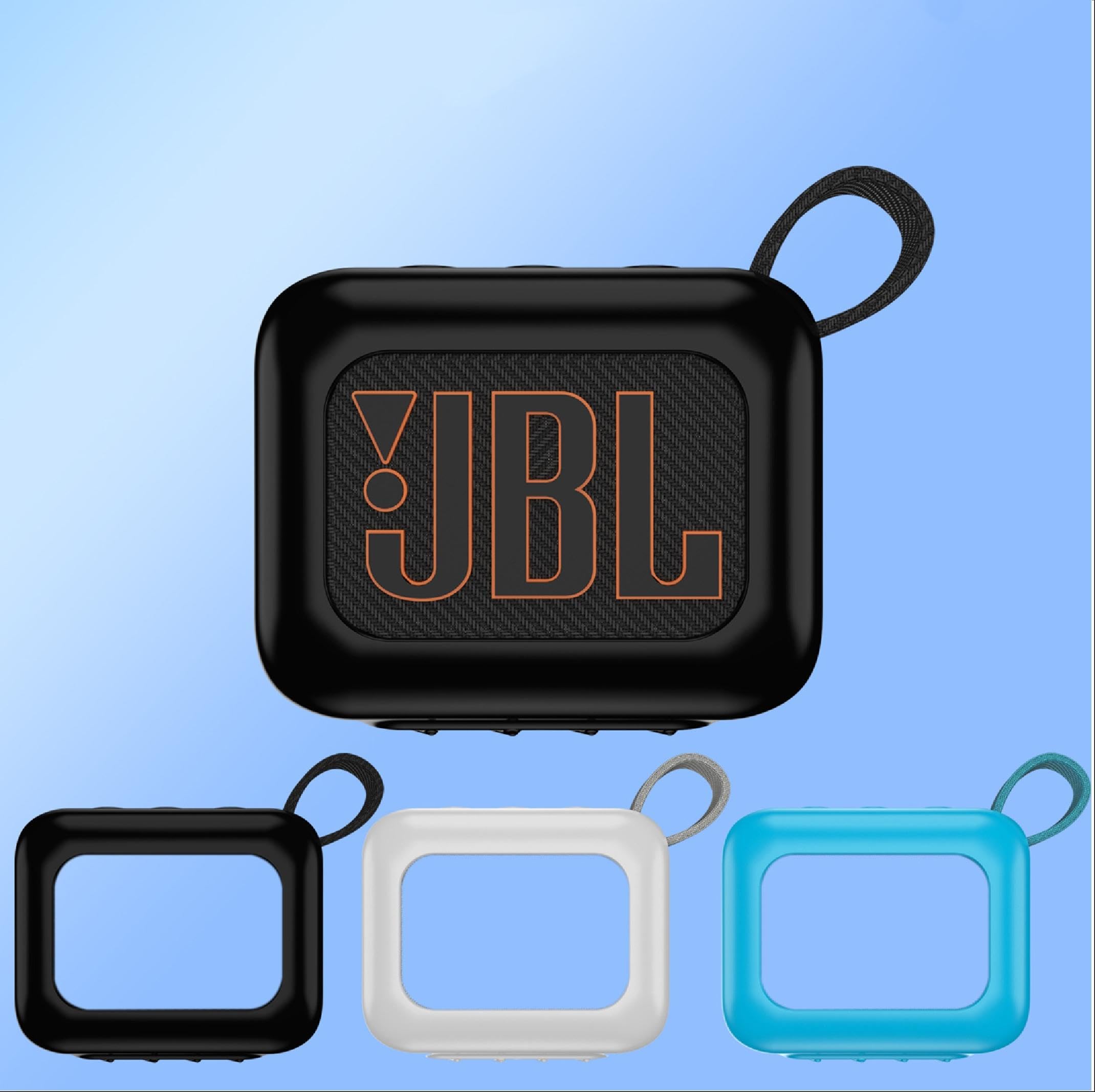 Coque en silicone antichoc pour JBL Go2 - Gris - Accessoire Audio