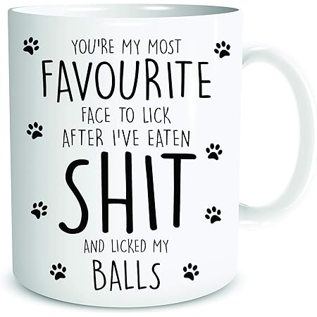 Funny Coffee Mug Set Dog Mum Dog Dad Whte Ceramc Tea Cups - Etsy - View #6