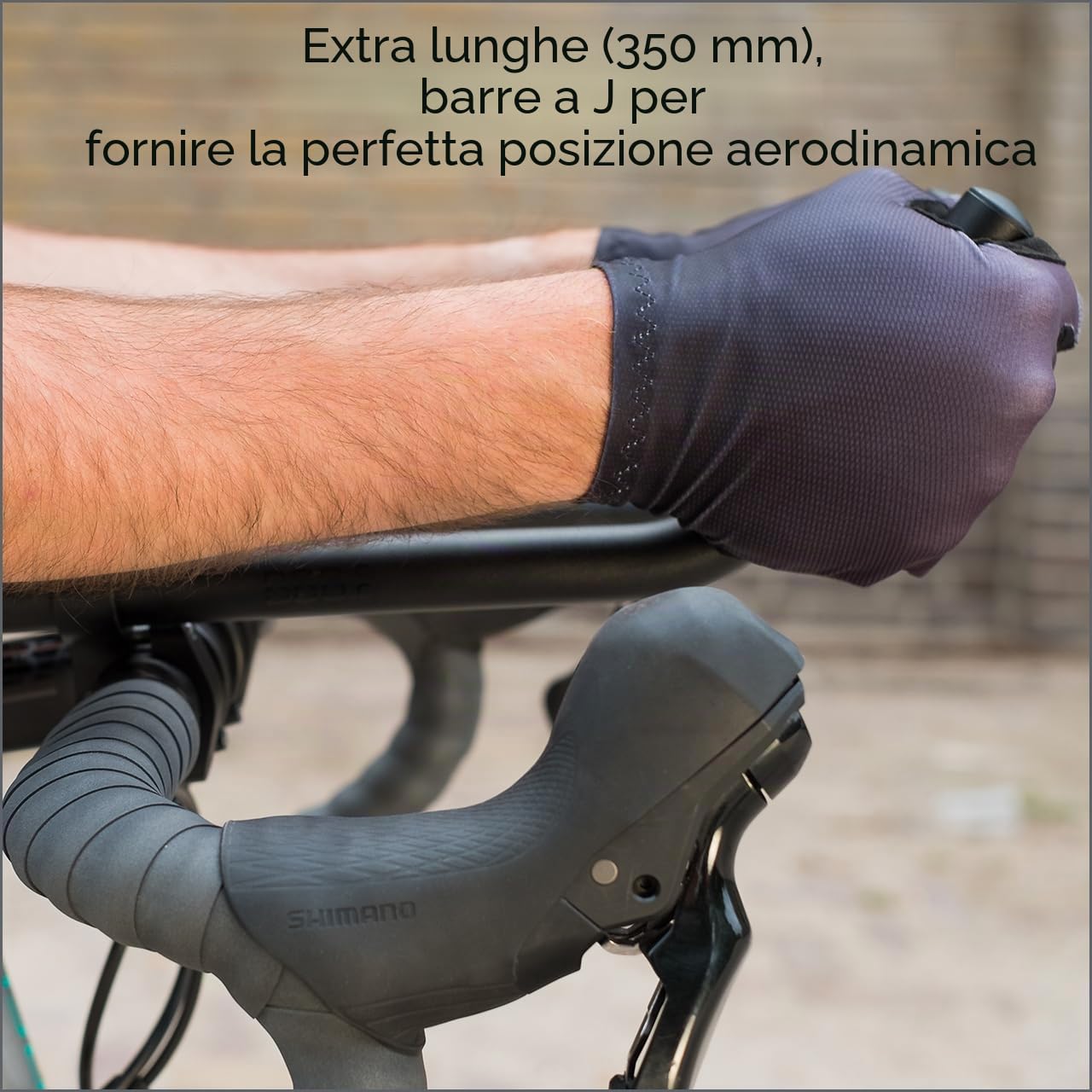 Bbb Cycling AeroMax BHB-60, Manubrio Aerodinamico per Bici da Strada Extra Lungo J-Bend Unisex-Adulto, Nero, Taglia Unica