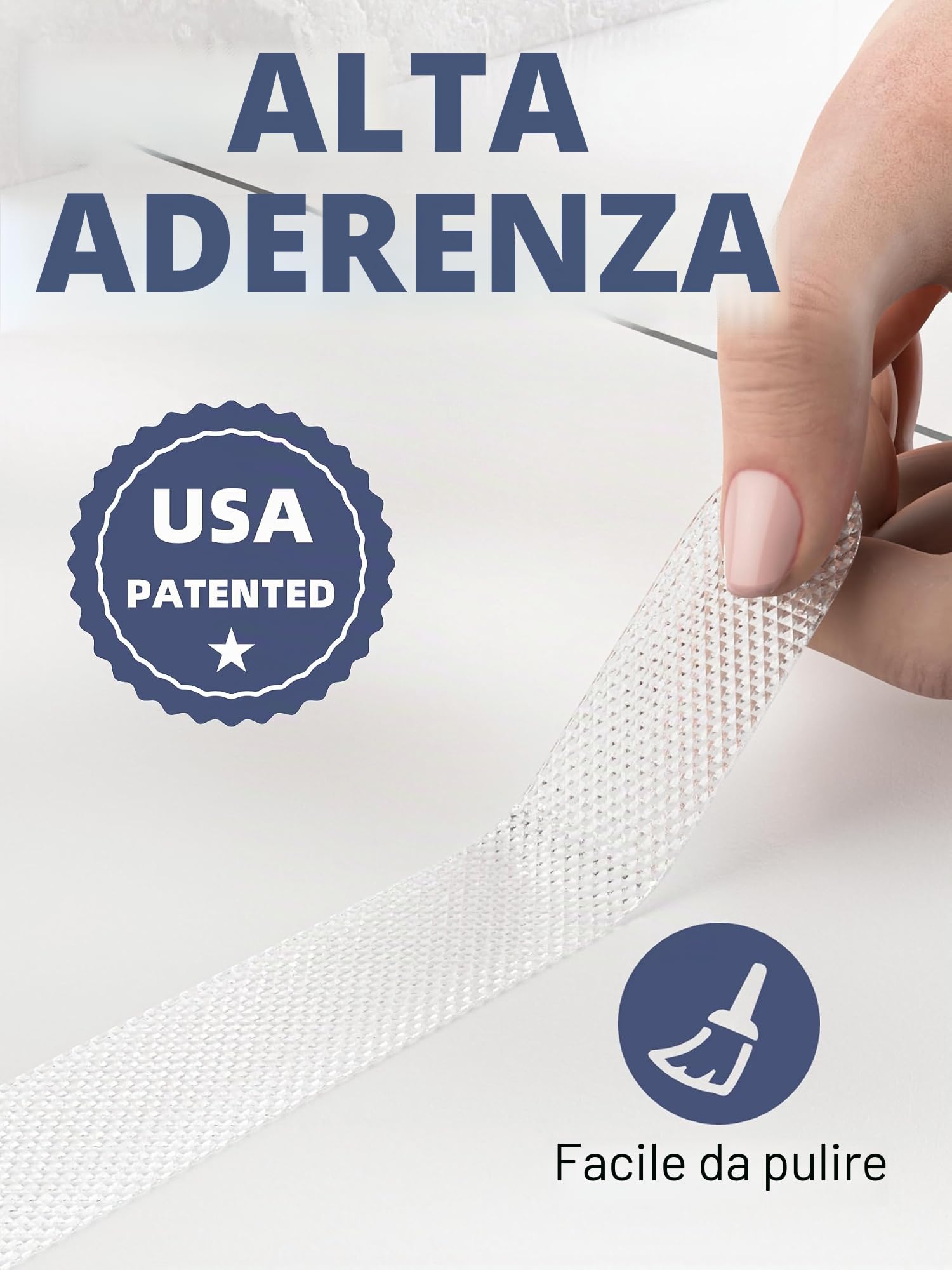Secopad - 24 adesivi antiscivolo per doccia e vasca da bagno; strisce adesive di sicurezza con raschietto di alta qualità, per vasche da bagno, docce, scale, scale a pioli, barche