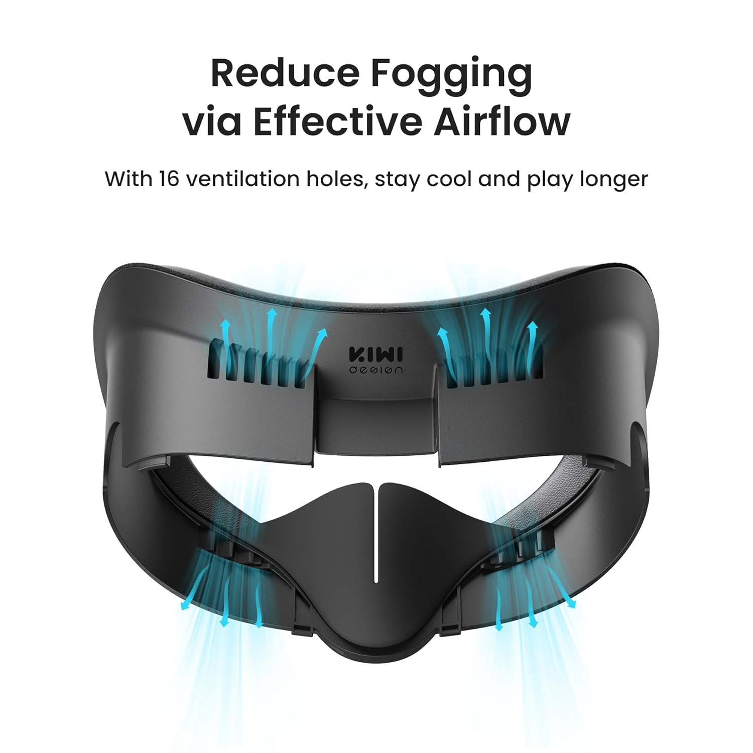 KIWI design Upgraded Controller Grips Protector Compatible with Oculus/Meta Quest 3 and V3 Face Pad for Quest 3