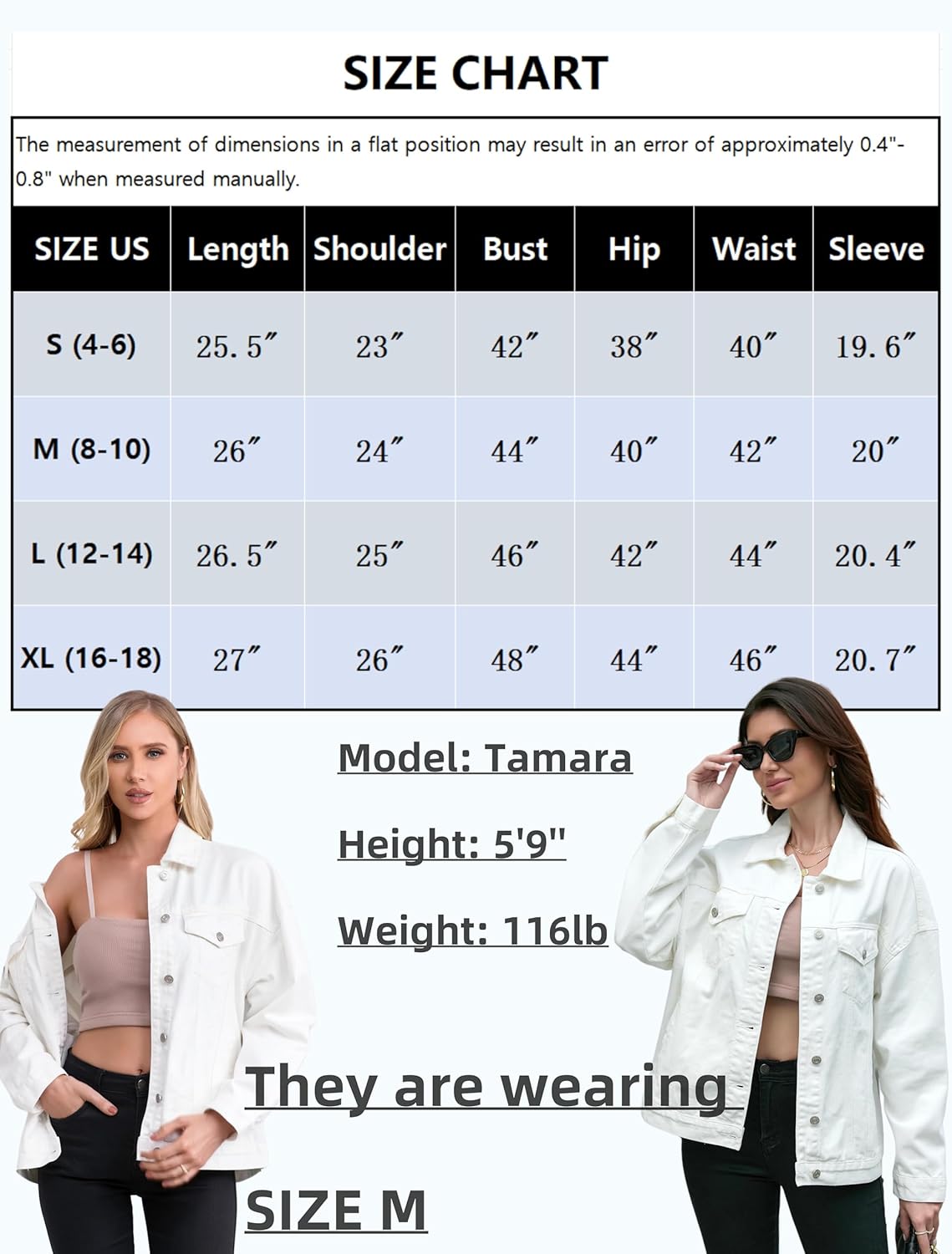 Jean Jacket for Women, Oversize Denim Jacket Trendy, Women's Long Jean Jackets Trucker Coat - Image 7