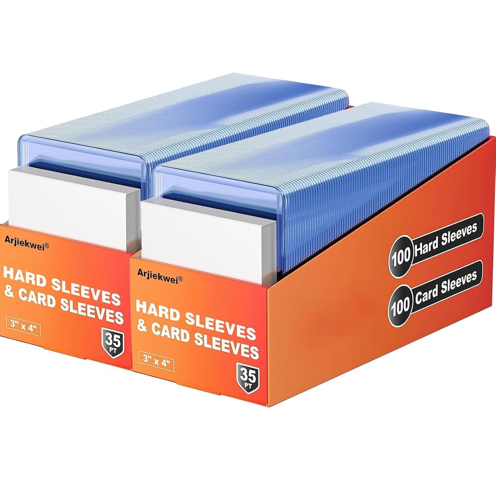 Card Sleeves Hard Plastic, Arjiekwei 3