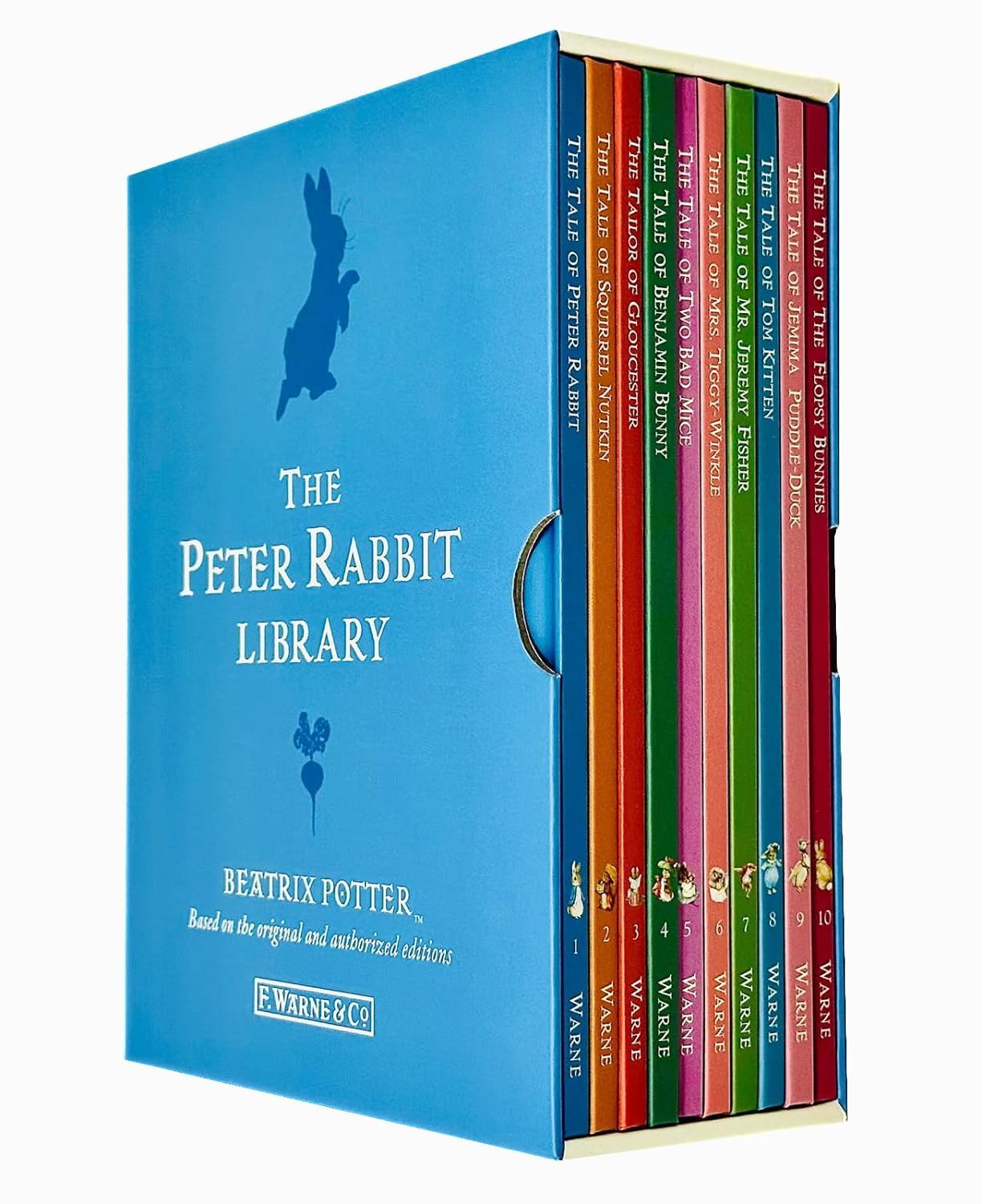 The Peter Rabbit Library 10 Books Collection Set By Beatrix Potter (The Tale of Peter Rabbit,Squirrel Nutkin,Squirrel Nutkin,Tailor of Gloucester,Benjamin Bunny,Two Bad Mice,Mrs Tiggy-Winkle & More)