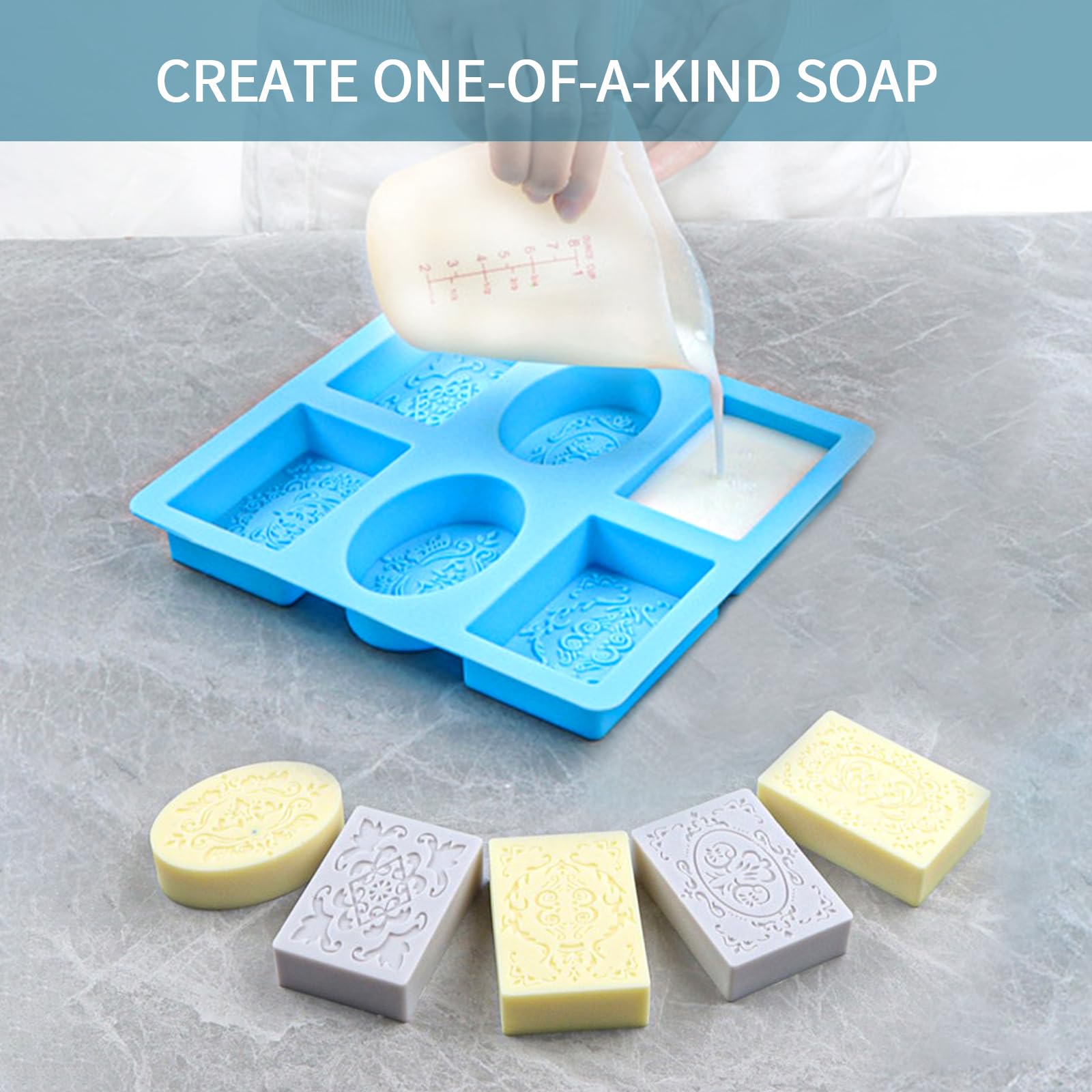 2 Moules À Savon Carrés En Silicone Fabrication Savon