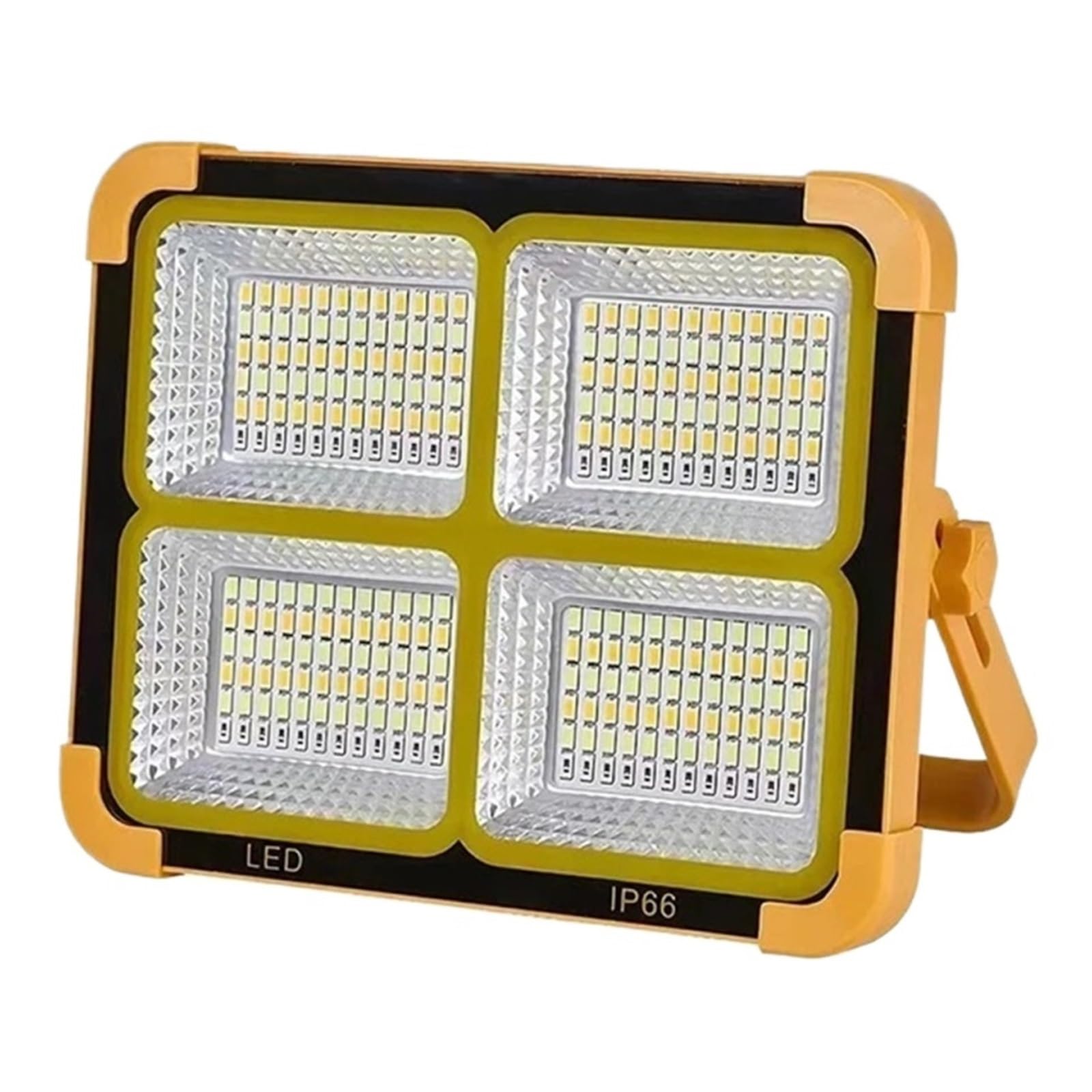 Zgjiaju One Color Rechargeable Solar Flood Light Outdoor Portable Led Reflector Spotlight Rechargeable Projector Floodlight Construction Lamp Super Bright