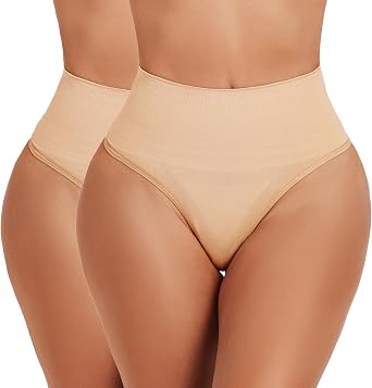 Seamless Thong Shapewear for Women Tummy Control Body Shaper Panties Girdle High Waist Shaping Underwear