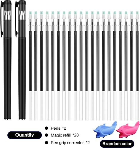 Miniatura 7 de Bolígrafos mágicos de libro ranurado para niños que desaparecen bolígrafos de tinta y práctica de escritura ranurada reutilizable o libros de