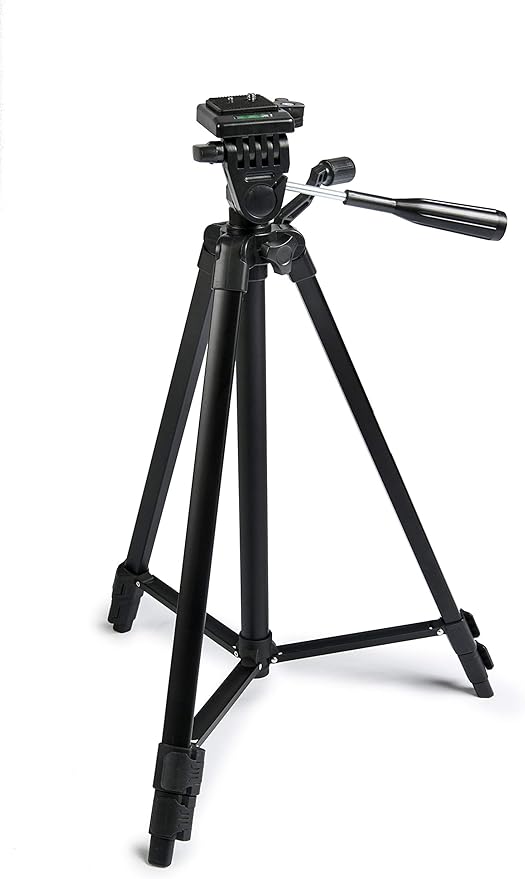 Inca Lightweight Tripod with 3 Way Head Durable Quality with 3 Section Aluminium, Black (I330G