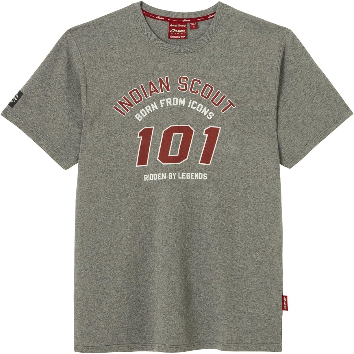 Indian Motorcycle Men's Indian Scout 101 T-Shirt, Gray - 2865714