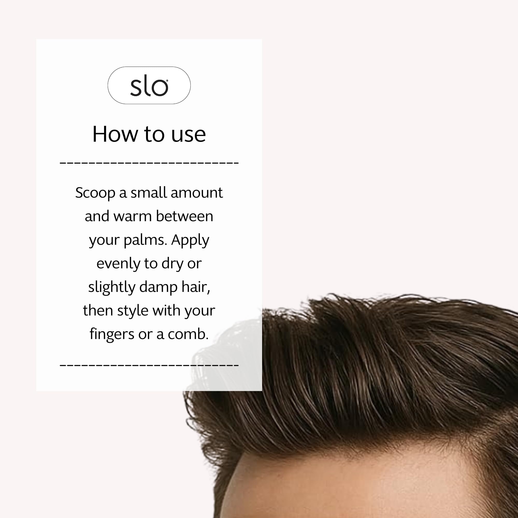 Slo | Natural Hair Clay - All Natural Ingredients, Vegan & Cruelty Free, Plant-Based, Modern Alternative to Styling Gels, All Hair Types | Natural Hold, (2.29oz/65g)