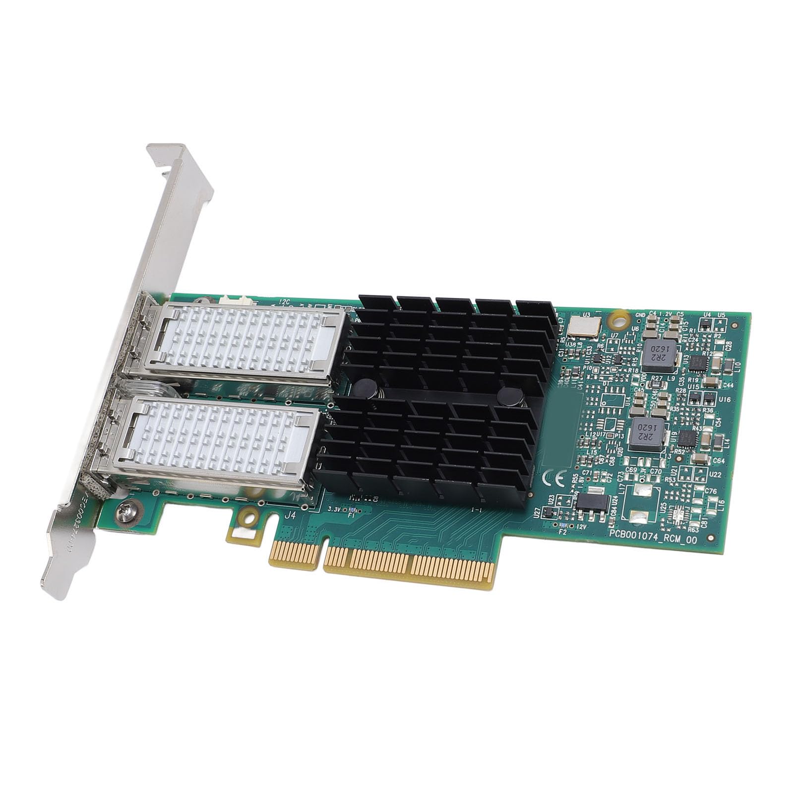 Yosoo Health Gear Adattatore di Rete PCI Express Adattatore Server Ethernet QSFP a Doppia Porta Scheda in Fibra Ottica PCIe 3.0 X8 da 40 Gbps per Data Center Server HPC Cloud Privati