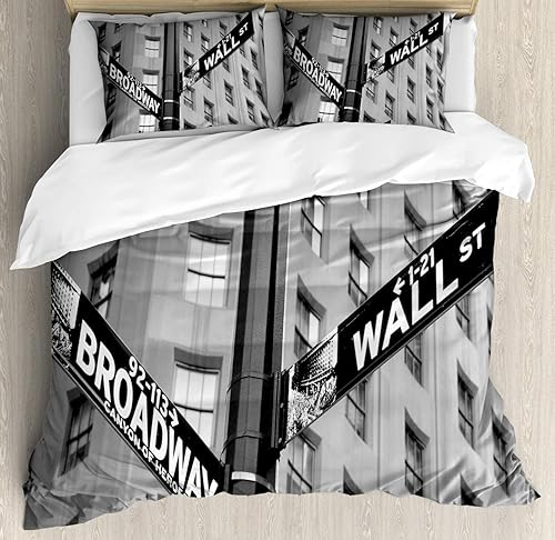 Miniatura 287 de Ambesonne Juego de funda de edredón de baloncesto, silueta de jugador de baloncesto, promoción de campeonato de competencia de atleta, juego de ropa