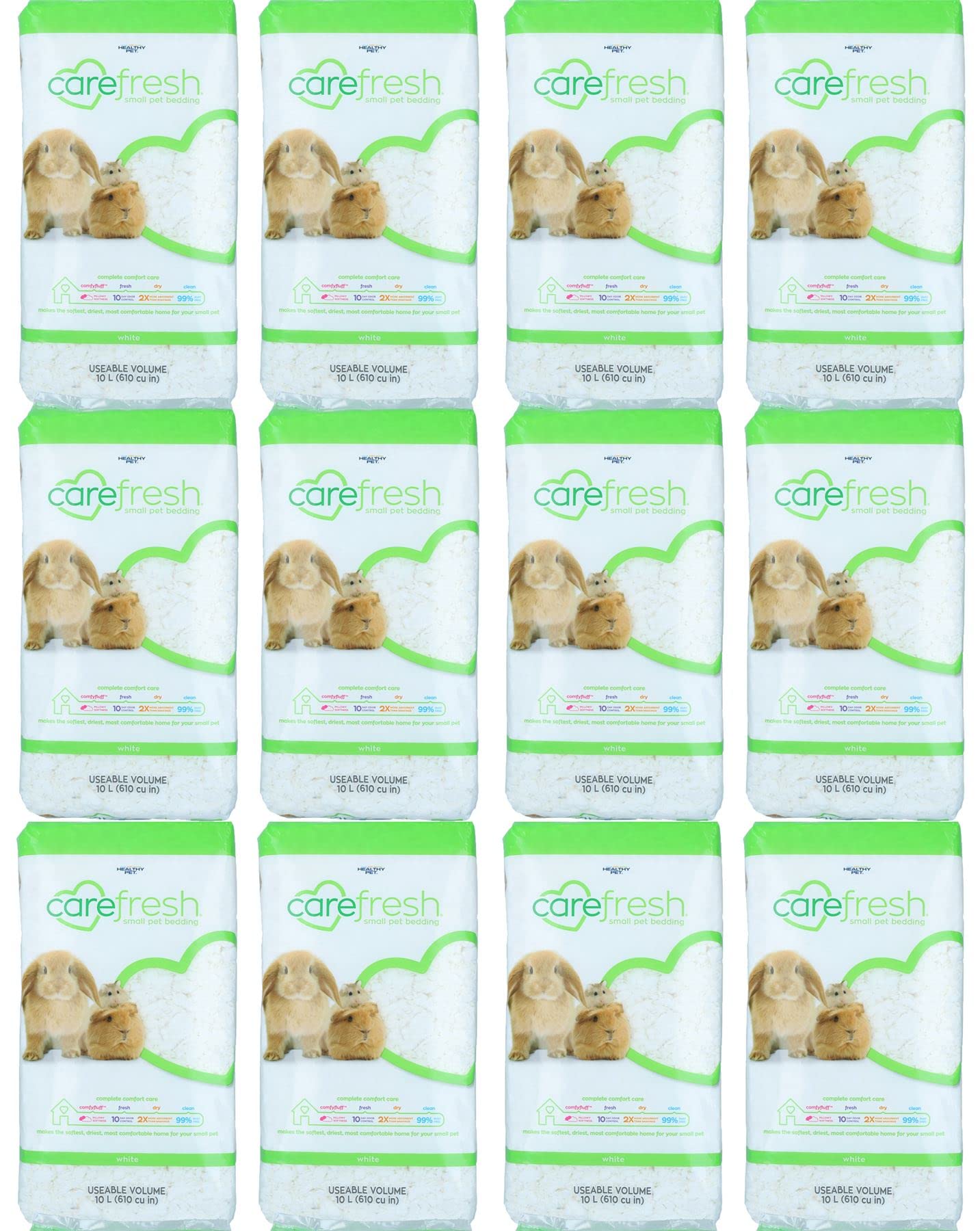 AB TOOLS 12PK Ultra White10L Quality Pet Small Animal Bedding 99% Dust Free