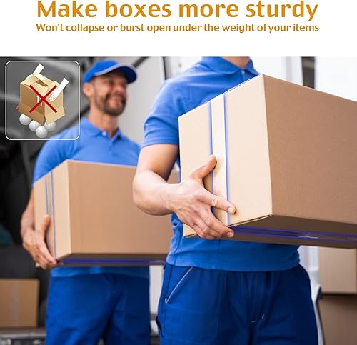 Miniatura 3 de Cinta para mudanza cinta de embalaje transparente para cajas de mudanza fuerte cinta de correo resistente que libera suavemente silenciosa 1 paquete