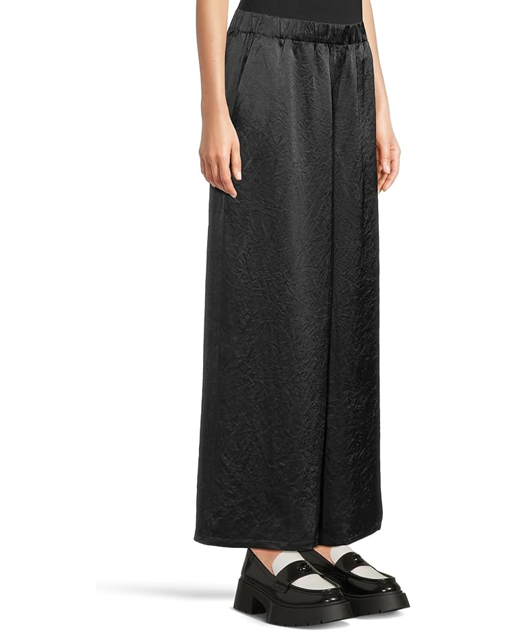 Eileen Fisher Textured Satin Wide Ankle Pants - #2 of 5