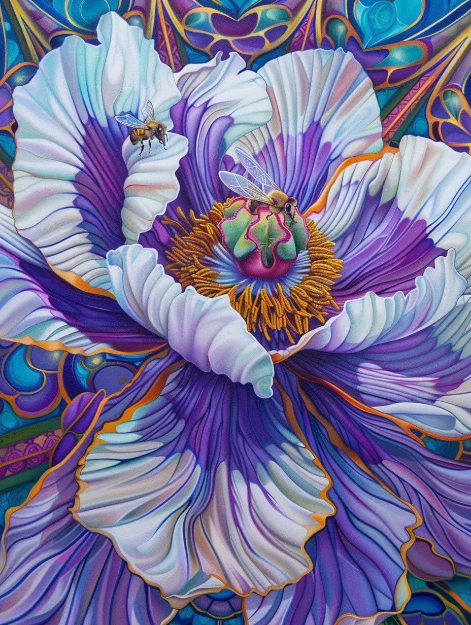Melissa Officinalis Paint by Numbers for Adults with Frame, Large Paint by Number Canvas Kits, DIY Color Oil Painting Acrylic Paints with Brushes, Hobbies for Adults Women, Home Decor 50x70cm J8-223