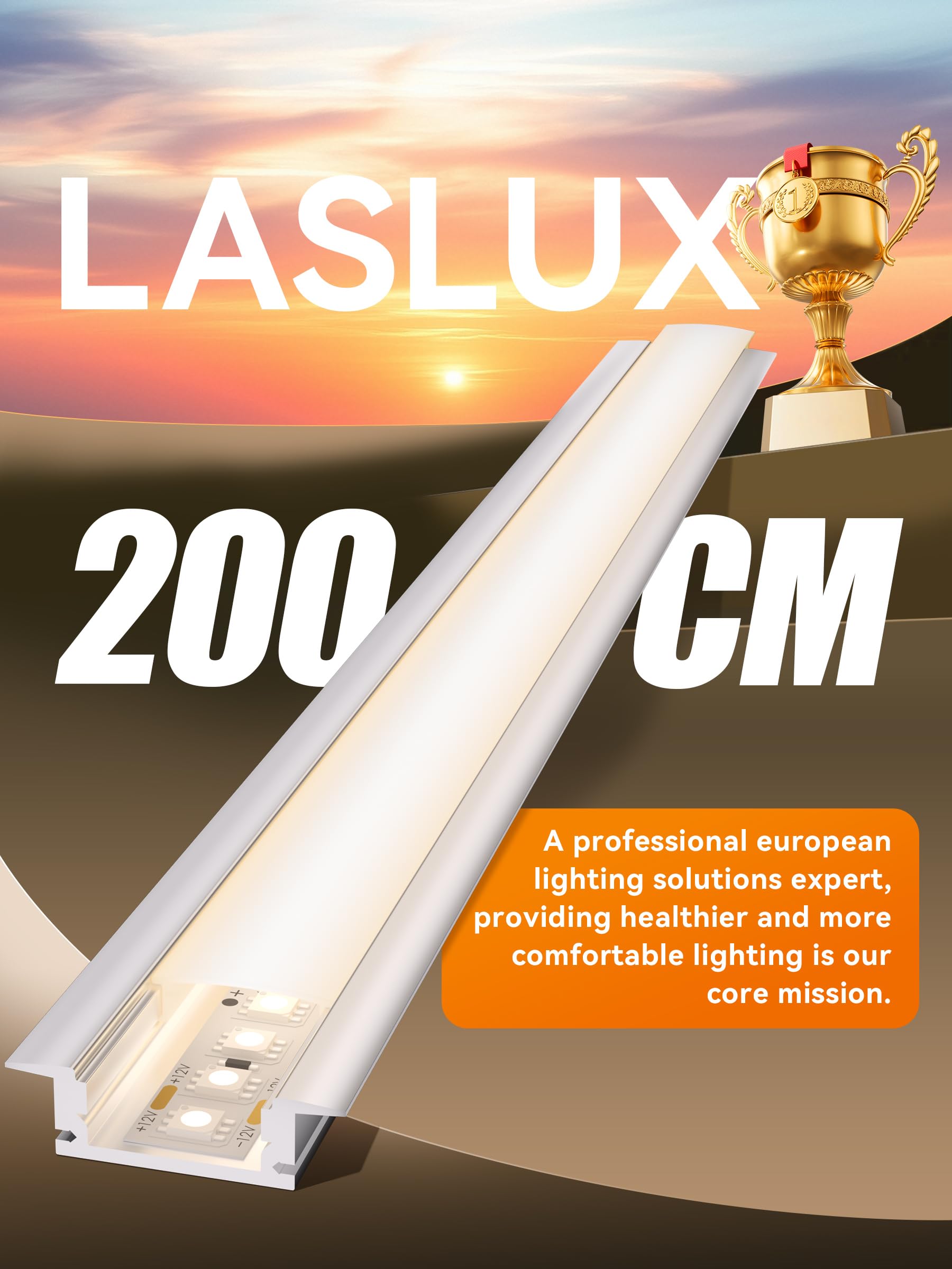Profilé LED Aluminium 2m×5pc Encadrable Diffuseur Transparent Profilé en U Encastrable Placo Rail Baguette Aluminium pour Ruban Cache Étanche Plafond Profilé LED