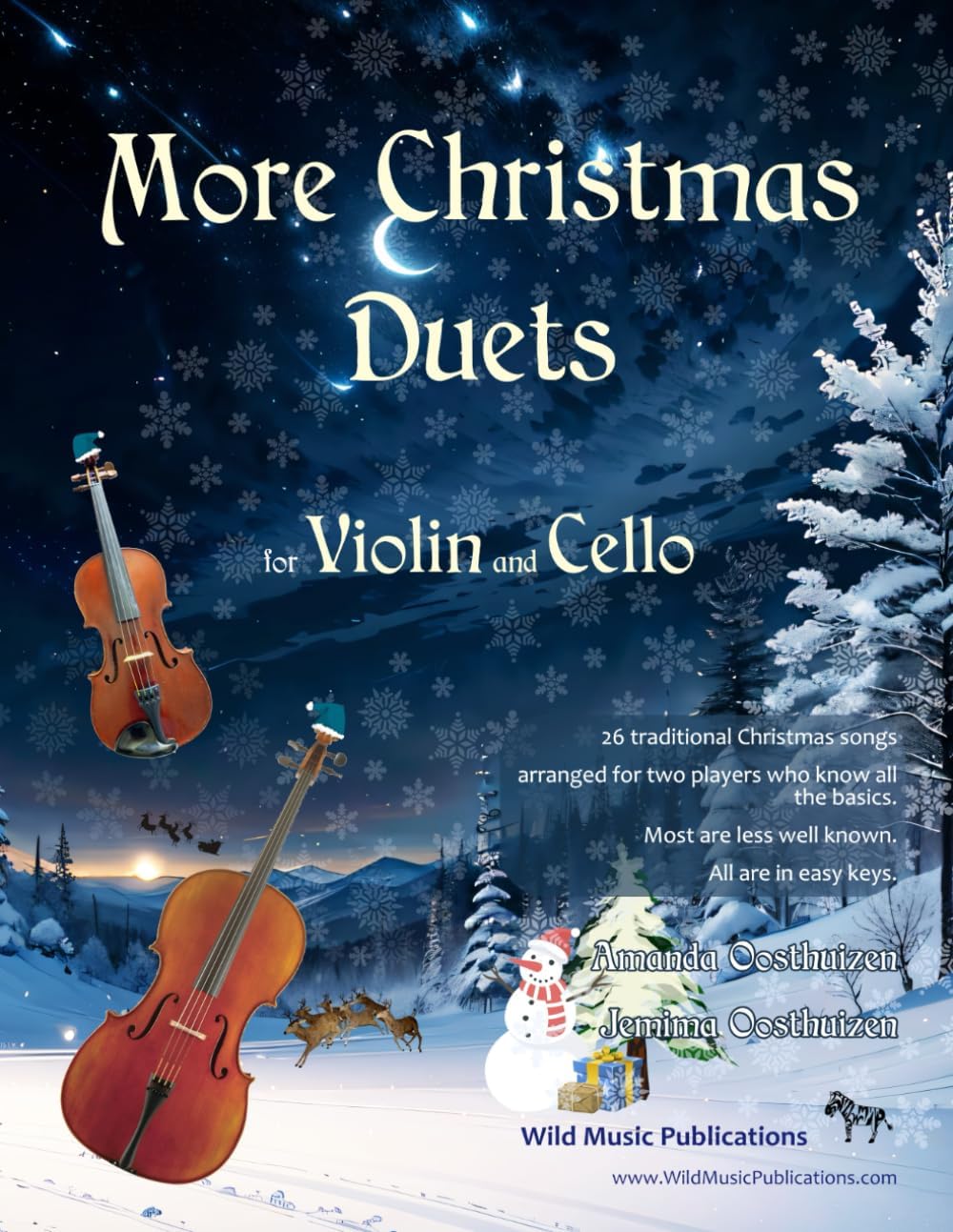 More Christmas Duets for Violin and Cello: 26 wonderful Christmas songs arranged for two equal players who know all the basics. Exciting less ... keys, most are playable in first position.