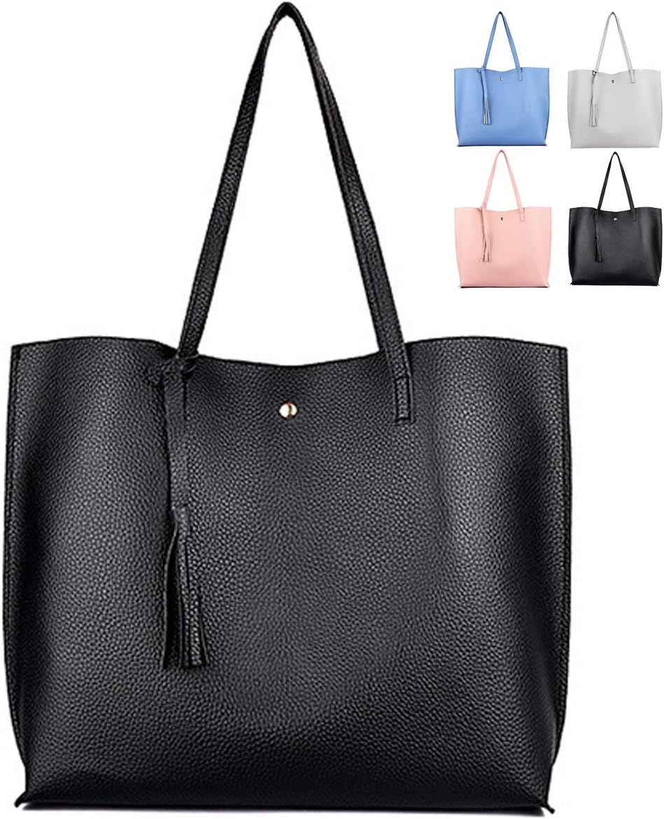 Tote Bag for Women,Ladies Handbag,Soft PU Leather Tote Bags Large Capacity Women's Top Handle Shoulder Bag