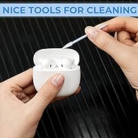 Vista 6 de Chinco 200 piezas de bastones de limpieza con punta de esponja de espuma para impresora de inyección de tinta, cabezal de impresión, cámara, lente