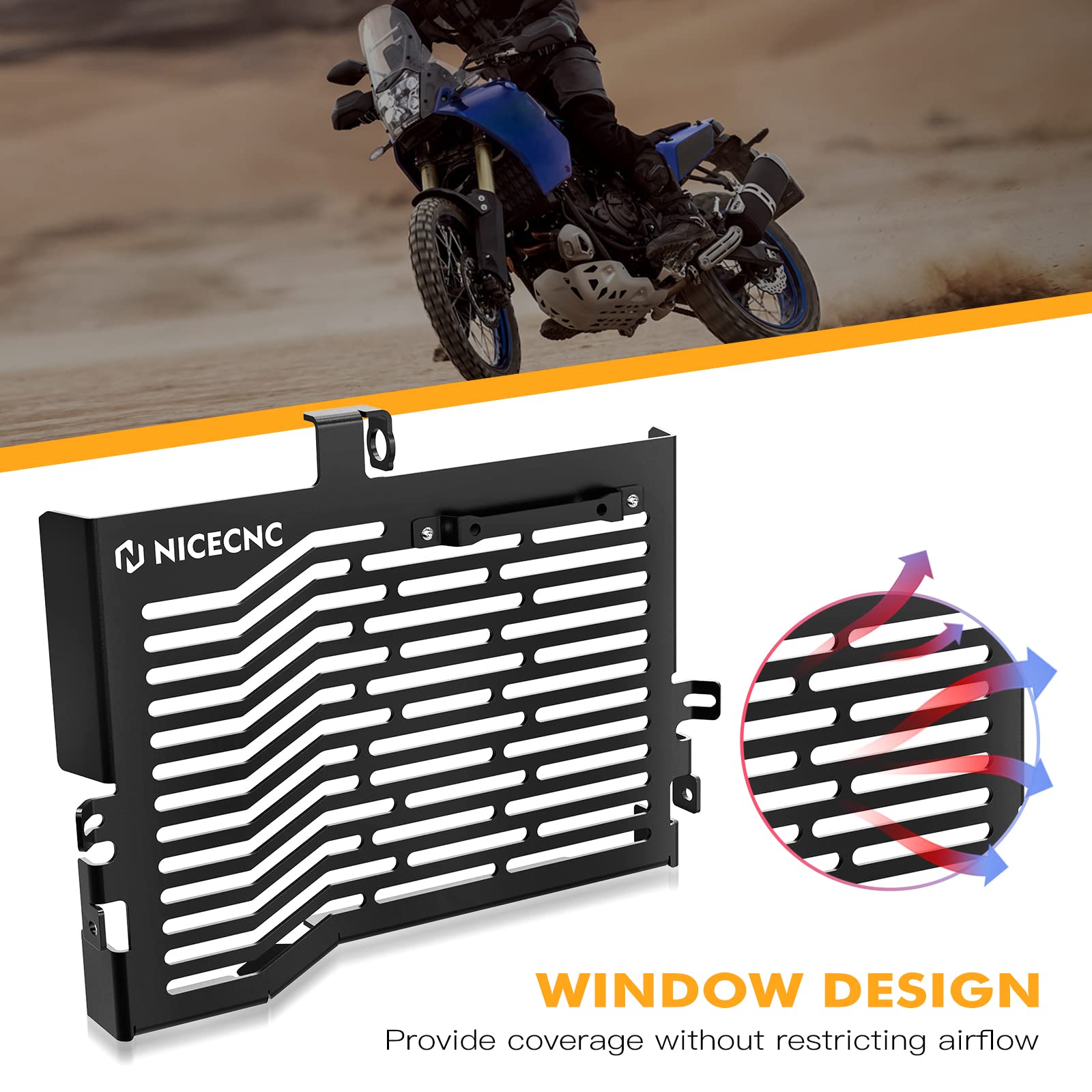 NICECNC Rahmenlochstopfen Yamaha Tenere 700 - Schwarz CNC Aluminium 2019-2023