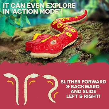 Terra by Battat Giant Anaconda Remote Control Snake Toy Realistic Moving Electronic Animal for Kids with Easy Operation Fun Reptile Adventure Ages 5+ Years