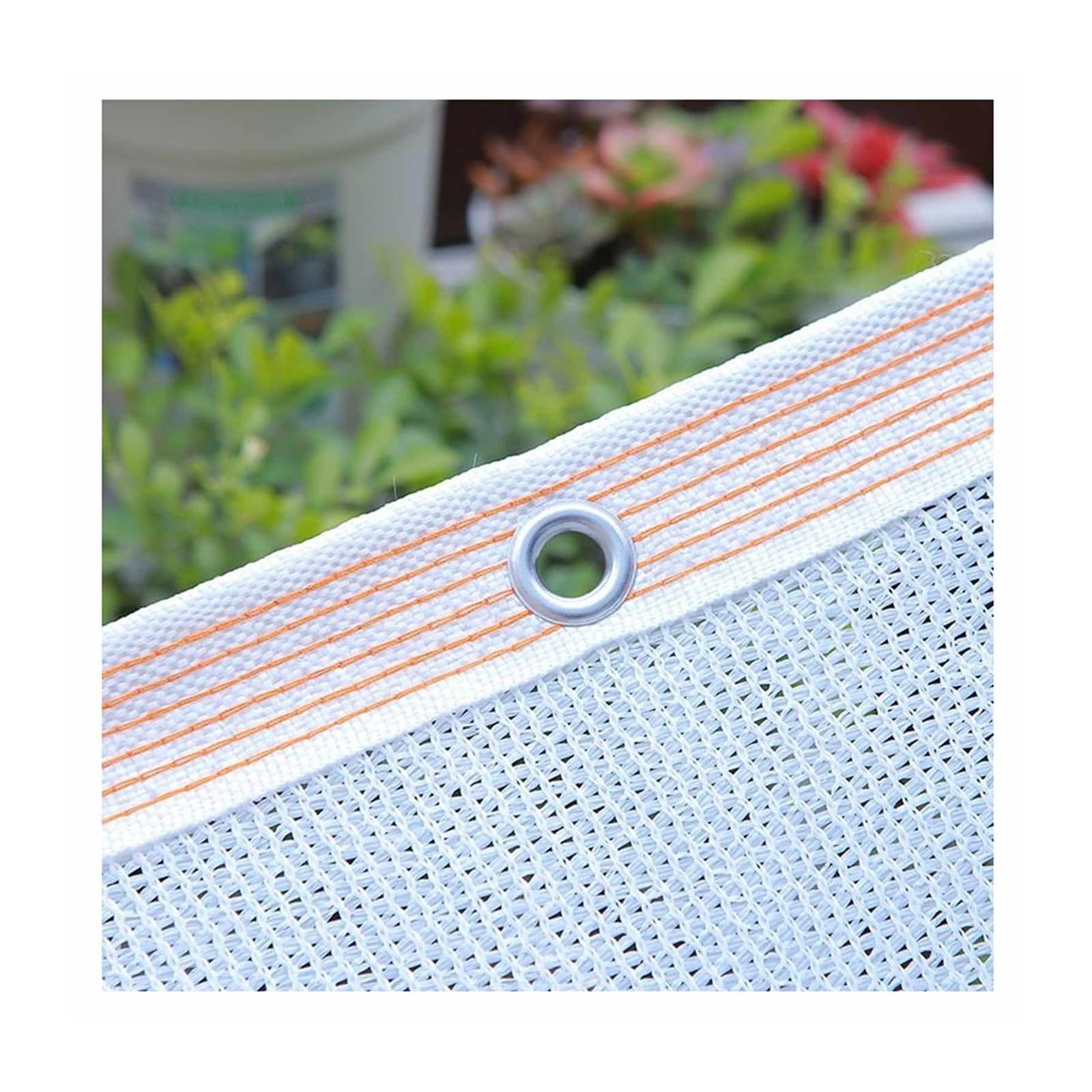 55% White Shade Cloth for Greenhouse, Heavy Duty HDPE Shade Net with Eyelets, UV Resistant Breathable Sunblock Mesh for Garden and Balcony(6x10m(19.7x32.8ft))