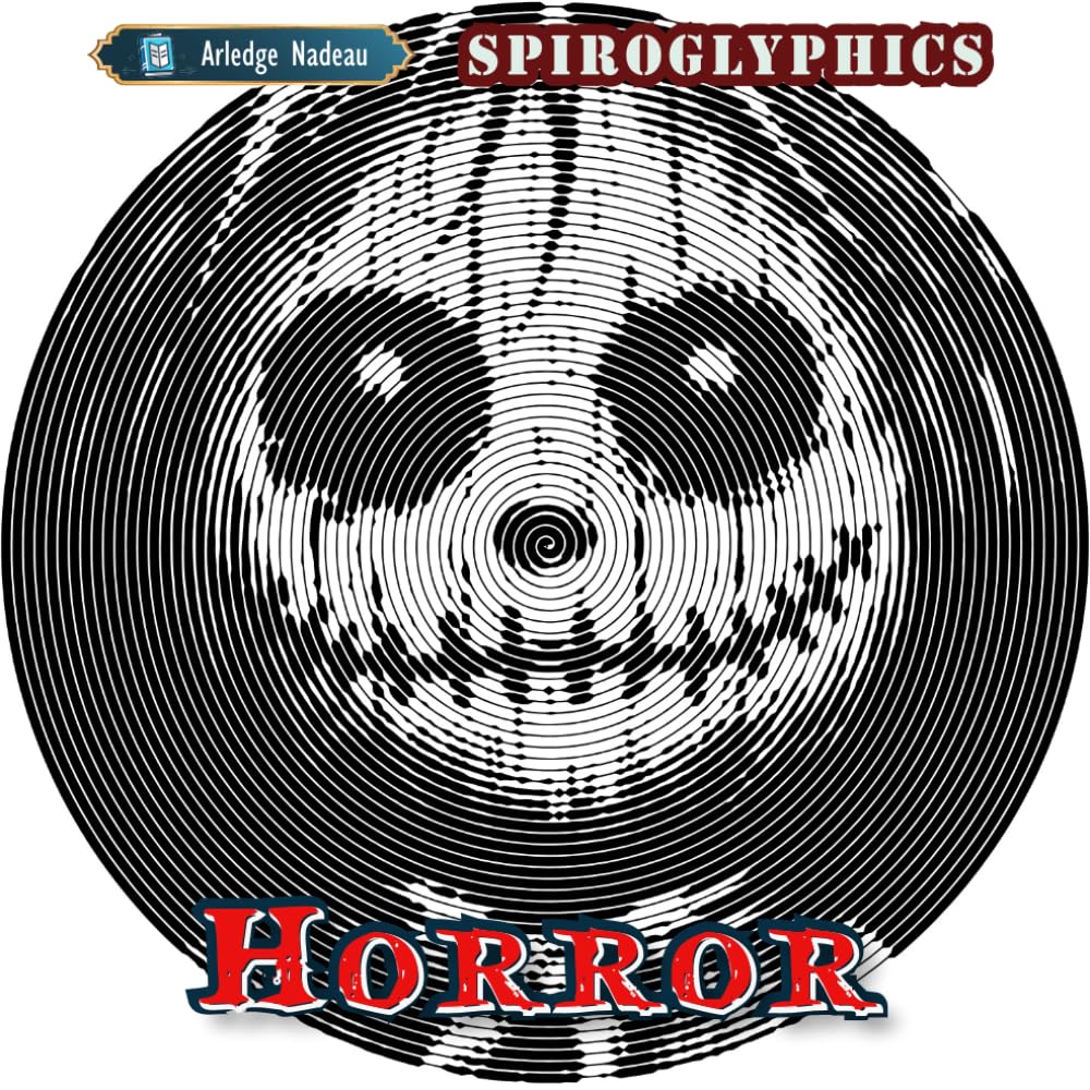 Horror Spiroglyphics Coloring Book: Spirals Lines Dots One Color Mysterious Creatures Scary Art for Adults Relaxation