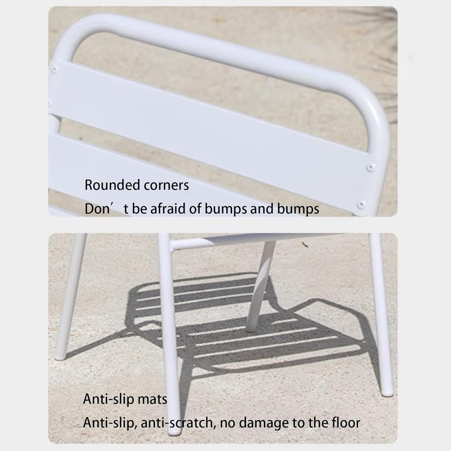 Outdoor Tables and Chairs with Umbrellas Modern Milk Tea Shop All-Aluminum Chairs Open-Air Simple Outdoor Leisure Tables and Chairs(E)