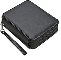 Vista 16 de Lbxgap Estuche para lápices con cremallera, 72 ranuras para lápices con patrón de impresión para bolígrafos o marcadores de acuarela, estuche
