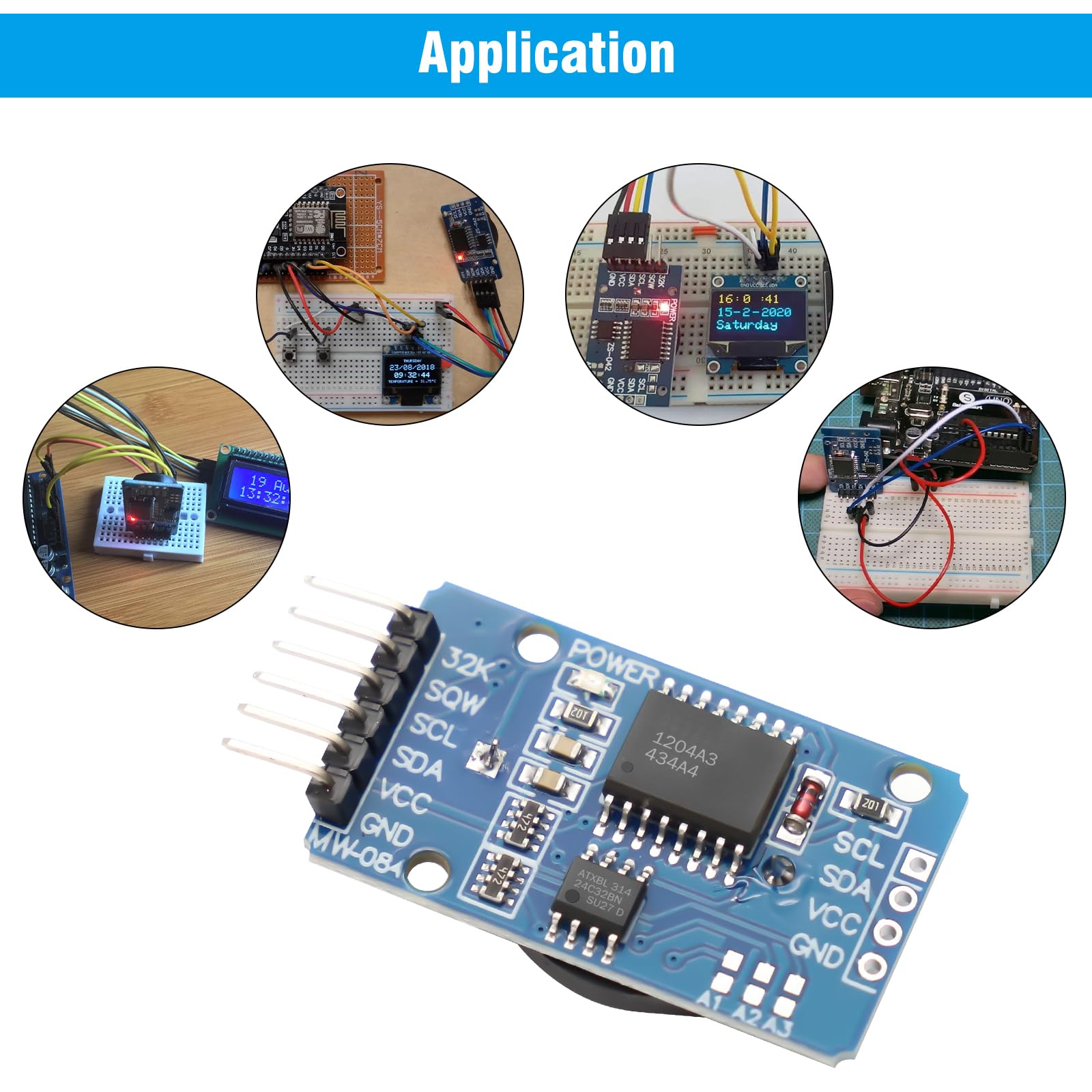 DS3231 Real Time Clock RTC I2C Horloge en Temps Ré