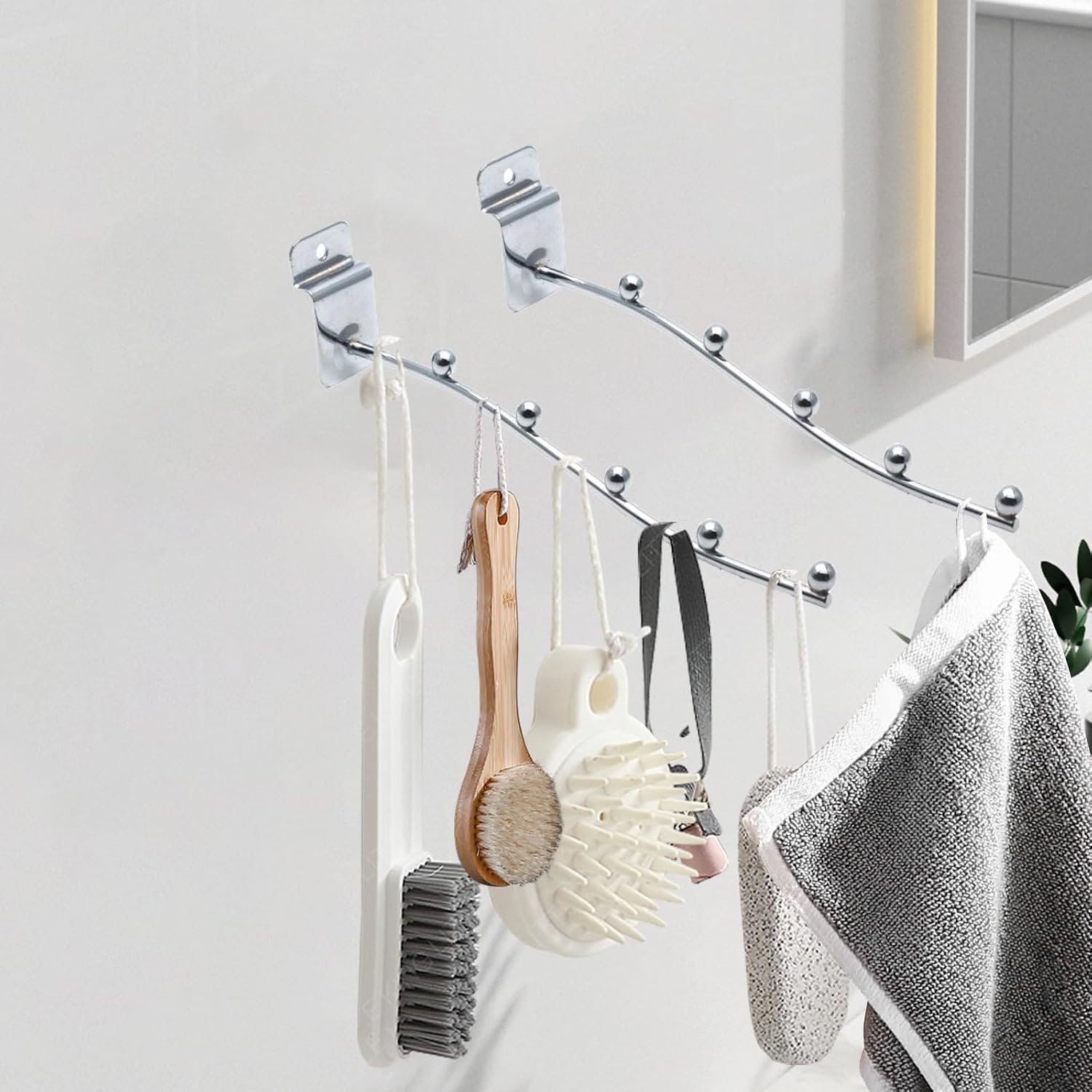 Sscon Coat Hanger 5Pcs Wall Mount 7.87in Clothes Display Hook