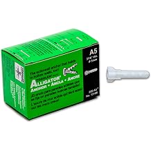 TOGGLER Alligator A5 Screw Anchors, Plastic Expansion Anchors for Concrete, Brick, Stone & Drywall, Fits #4#9 Screws, 3/16" x 15/16", Heavy Duty, 75 lb in 1/2" Drywall Pack of 200 w/o Scews