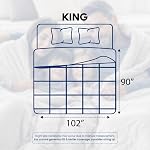 Utopia Bedding Comforters King Size, All Season Duvet Insert, Down Alternative Box Stitched Bed Comforter with Corner Tabs, Machine Washable (White)