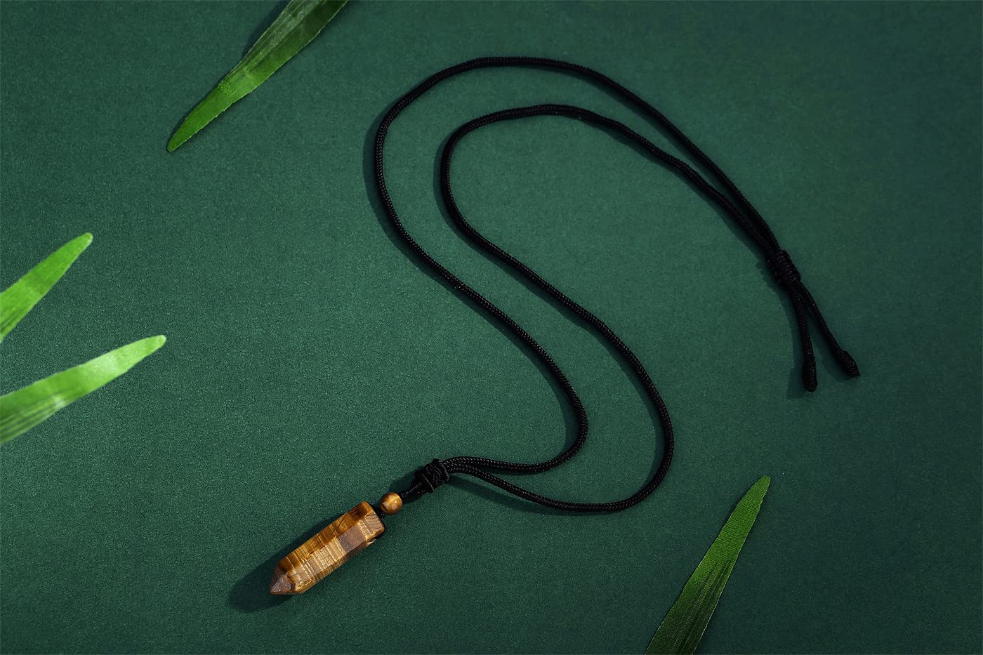 XIANNVXI Tiger Eye Necklace Healing Crystals Necklace for Men Tigers Eye Pendant Necklaces Mens Jewellery - Image 3