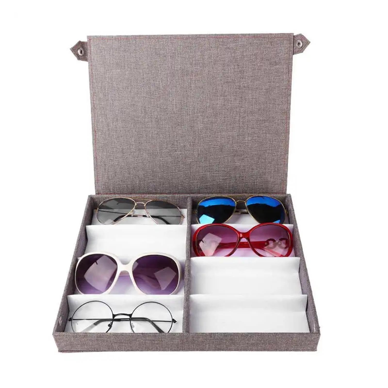 Caja de almacenamiento for gafas con 8 ranuras for rejillas