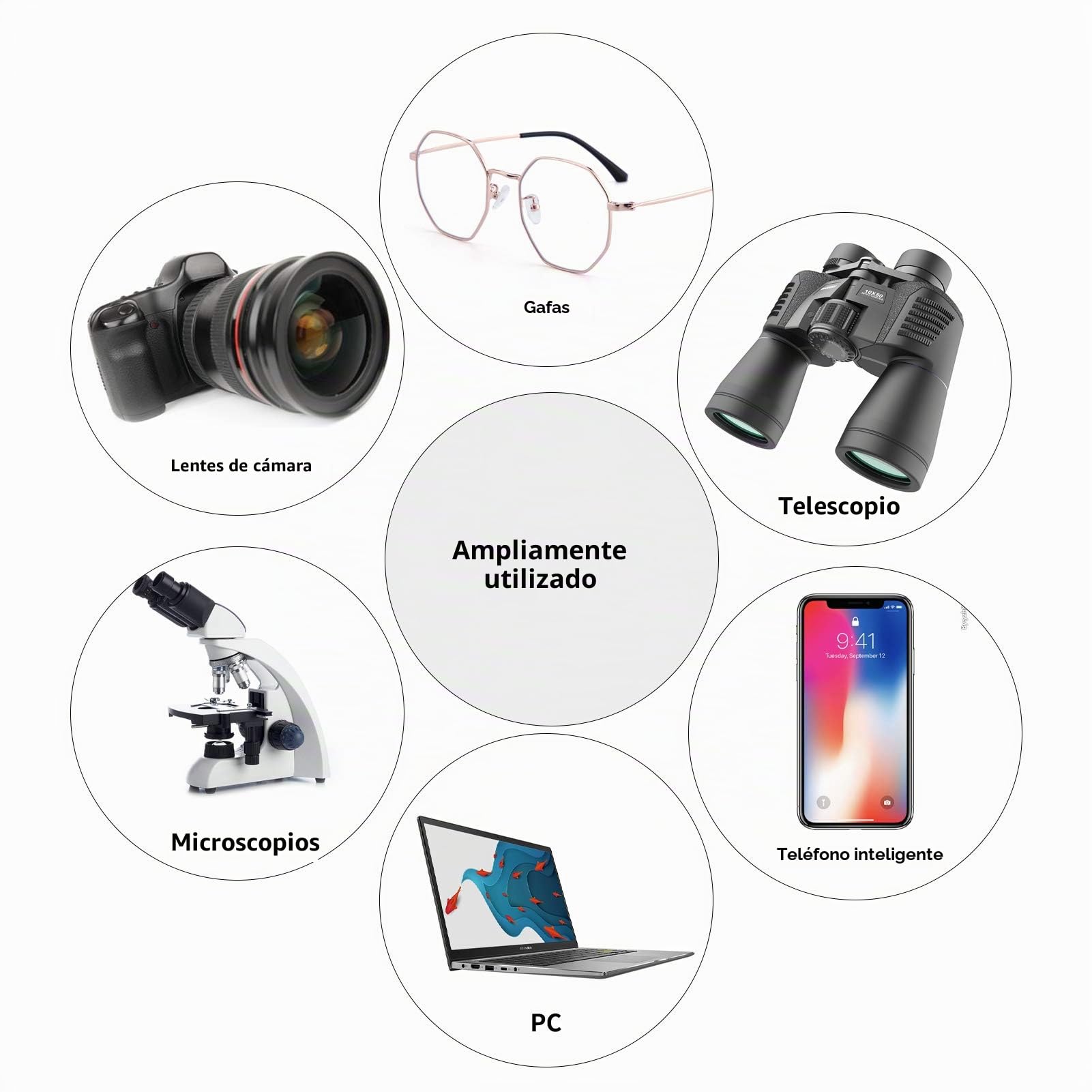 Kit de Limpieza Profesional de cámaras DSLR de KuuZuse con hisopos de Limpieza APS-C, paños de Microfibra, Pluma de Limpieza de Lentes, para Lentes ópticas y cámaras SLR