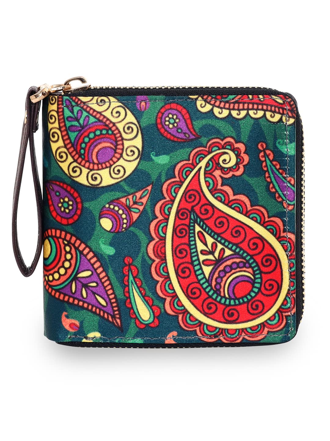 Women's Zip Wallet | Made with Vegan Leather Material | Carefully Handcrafted | Holds up to 8 Cards | Slim and Easy to Fit in Pocket | Coin Pocket with zip Closure-image-19