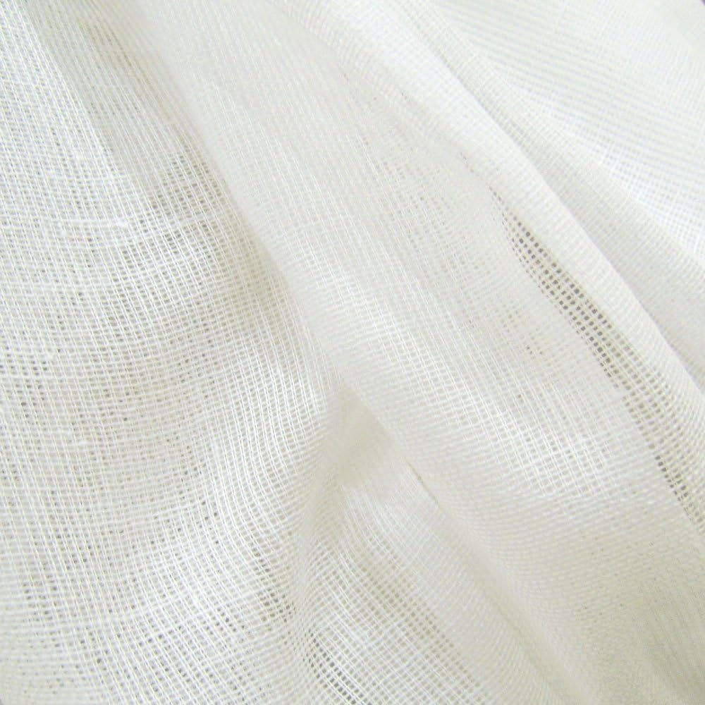 White Tobacco Cloth Cotton Fabric Lightweight for Wedding Decor by The Yard by JCS
