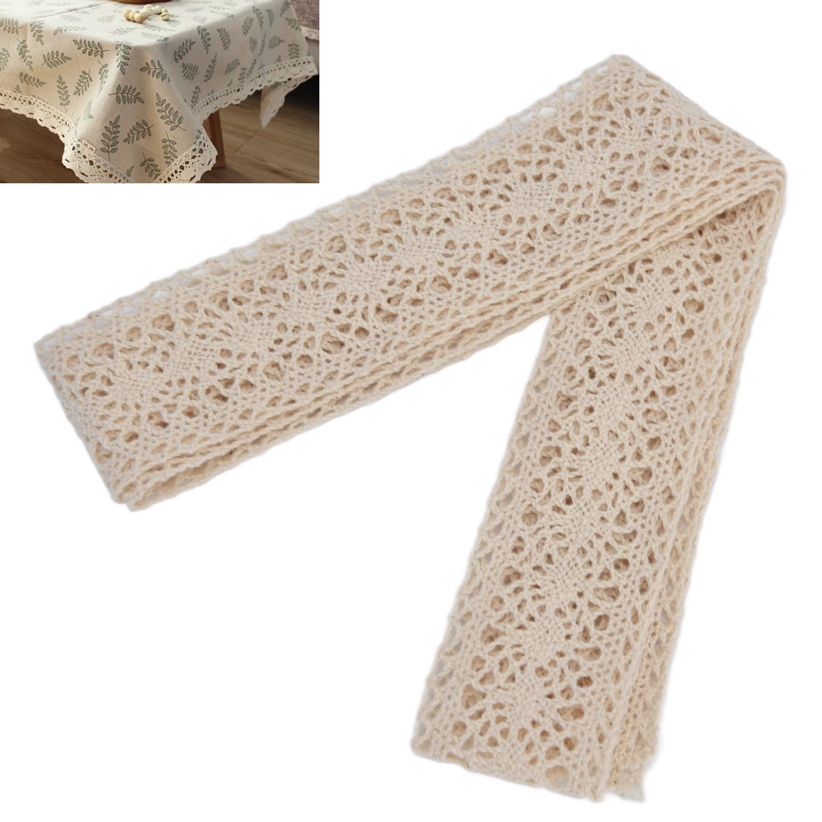 Ruban Dentelle Noire Vintage - 10 Mètres X 1,4 Cm - Pour Couture, Déco Cadeaux, Robes, Accessoires