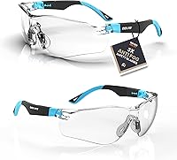 Vista 15 de DEX FIT Safety Glasses SG210 - Anti-Fog & Scratch Resistant, Z87.1 Approved, Adjustable Temples, Non-Slip Grip, UV Protection
