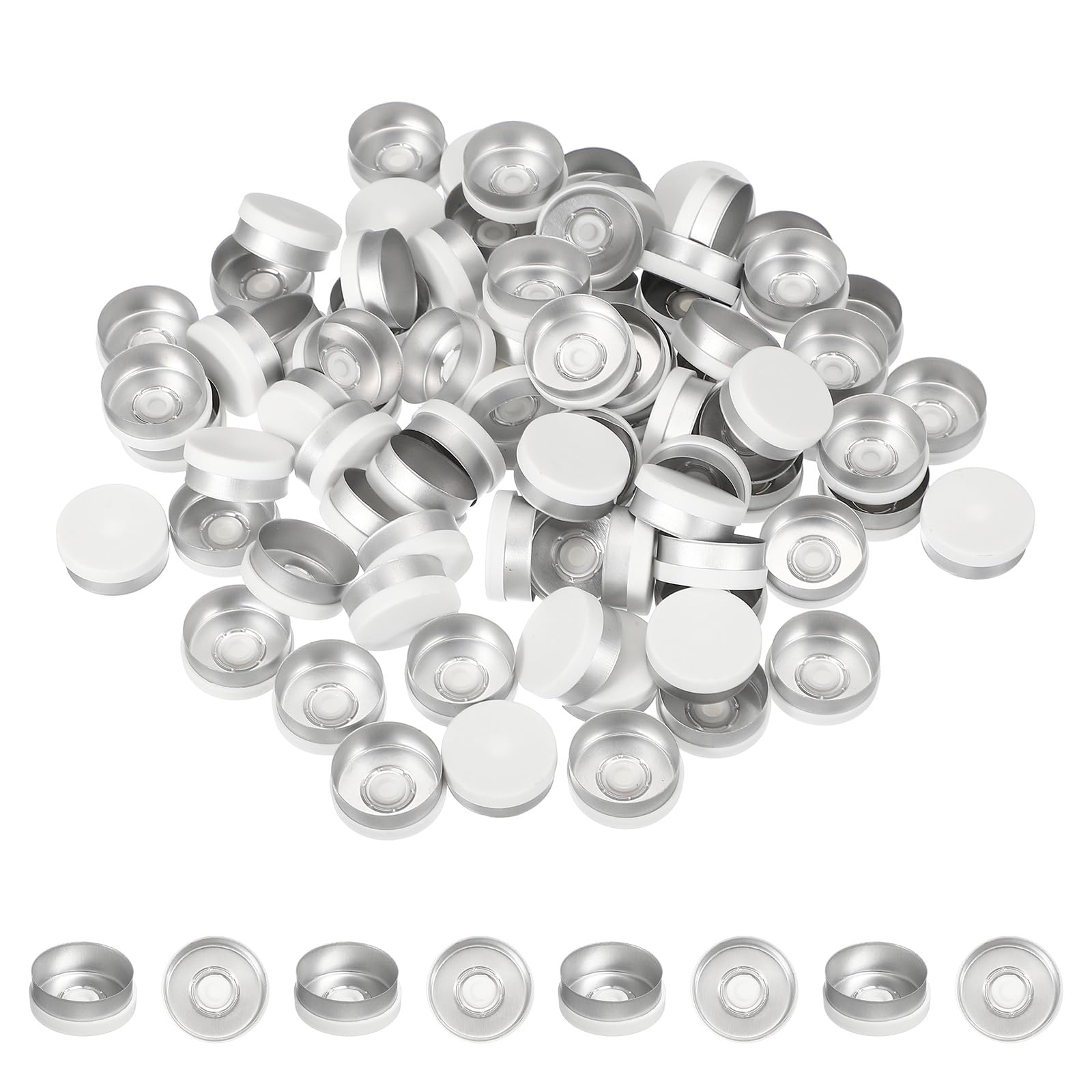 PATIKIL 20mm Aluminum Plastic Vial Top Caps Seals 250 Pcs Green — Amazon image 20