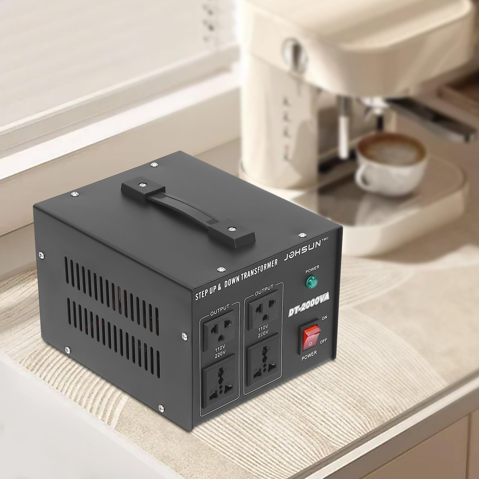 Trasformatore di tensione da 2000 W, 220 V, 110 V, Step Up/Down – Trasformatore di corrente ad alte prestazioni per viaggi internazionali, elettrodomestici, condizionatori, utensili elettrici